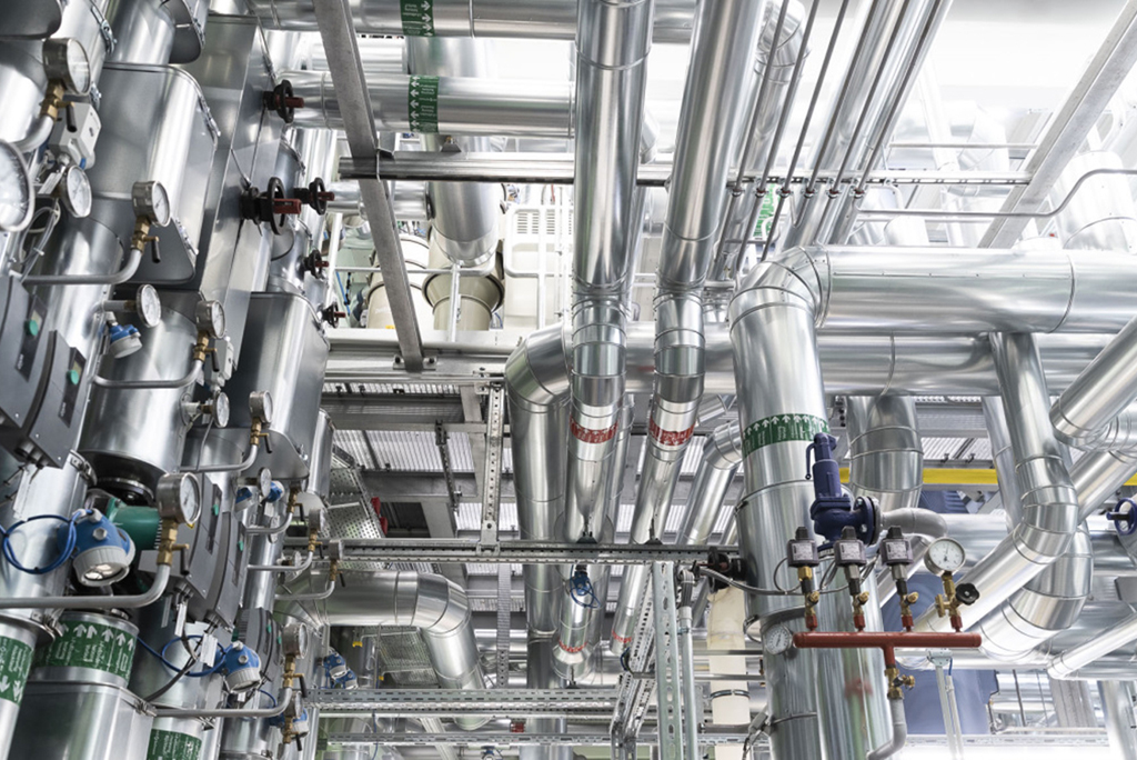 6.000 m Rohrleitung für Dampf, Kondensat, Druckluft & Prozessabluft