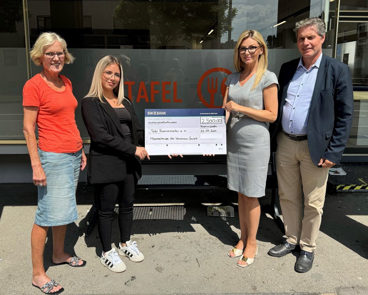 Mitarbeiter Spende für die Tafel Friedrichshafen e.V.